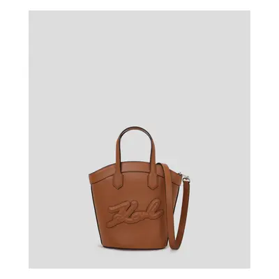 Kabelka karl lagerfeld k/signature tulip sm tote sudan brown