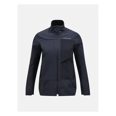 Bunda peak performance w windblock stretch jacket black/grey melange