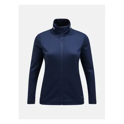 Mikina peak performance w rider tech zip jacket blue shadow