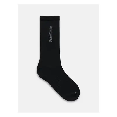 Ponožky peak performance wool sock black/grey melange