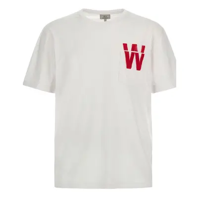 Tričko woolrich flag t-shirt bright white