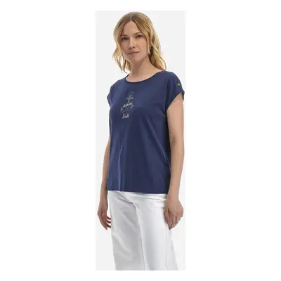 Tričko la martina woman t-shirt crew neck 40/1 c navy