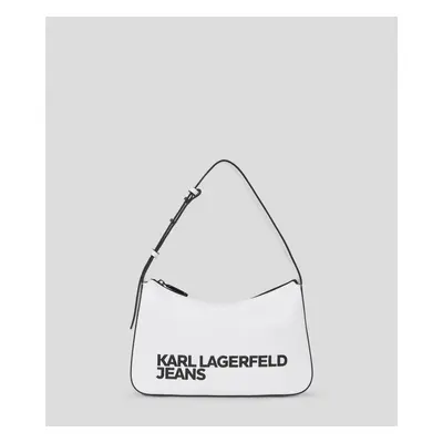 Kabelka karl lagerfeld jeans essential logo baguette white