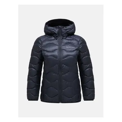 Bunda peak performance w helium down hood jacket black/grey melange