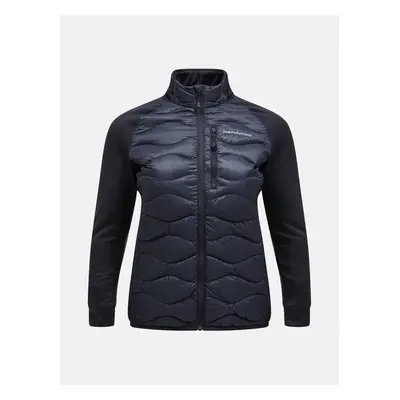 Bunda peak performance w helium down hybrid jacket black/grey melange