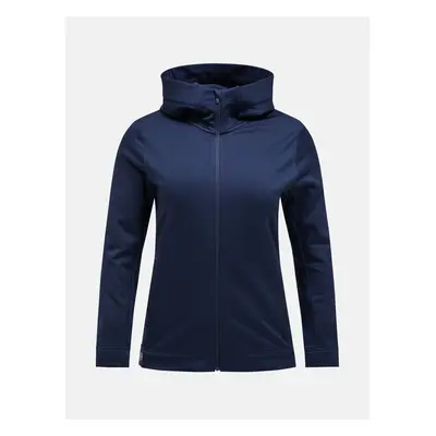 Mikina peak performance w rider tech zip hood blue shadow