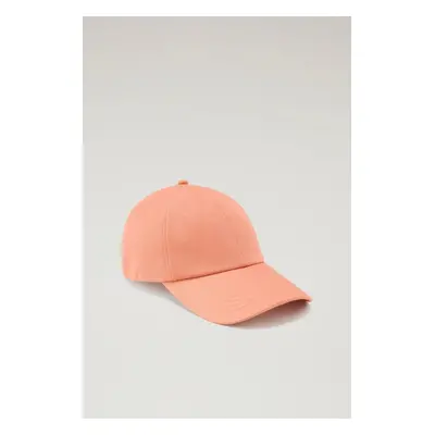 Kšiltovka woolrich unisex logo baseball cap coral sand