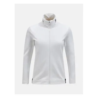 Mikina peak performance w rider tech zip jacket offwhite