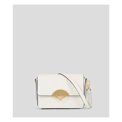 Kabelka karl lagerfeld k/signature fan md crossbody off white