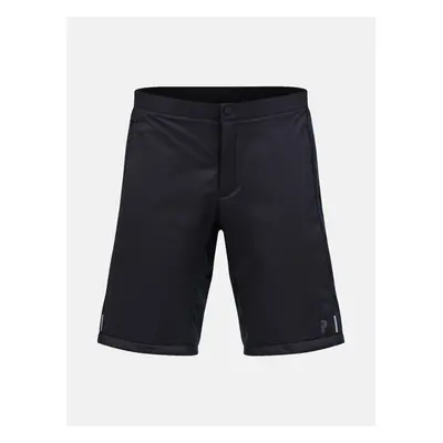 Šortky peak performance insulated wind shorts black/grey melange