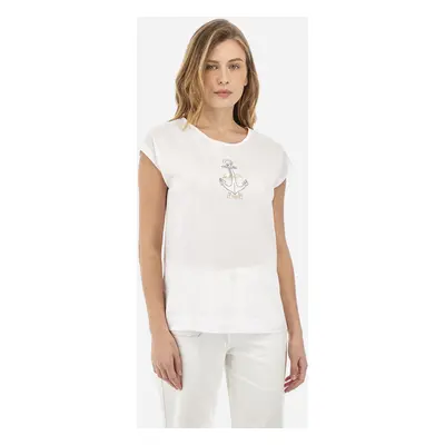 Tričko la martina woman t-shirt crew neck 40/1 c optic white