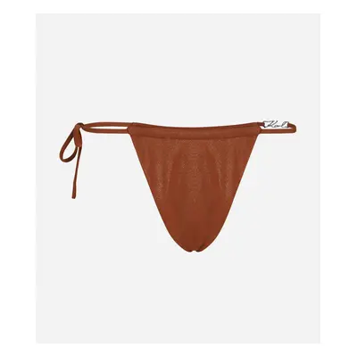 Plavky karl lagerfeld karl dna glam string bottoms copper