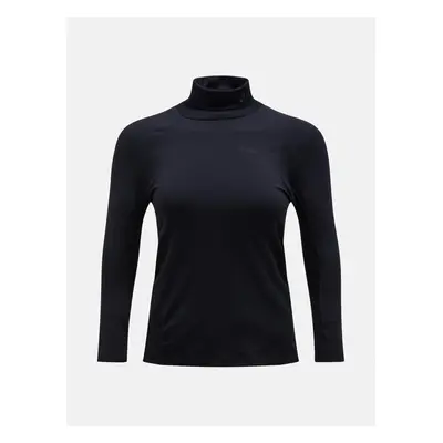 Termo prádlo peak performance w magic rollneck black/grey melange