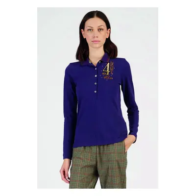 Polokošile la martina woman polo l/s piquet stretch parachute purple