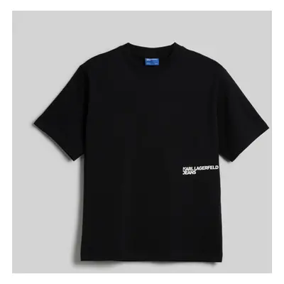 Tričko karl lagerfeld jeans klj regular karl sslv tee black