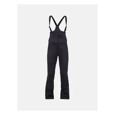 Kalhoty peak performance w stretch bib pants black/grey melange