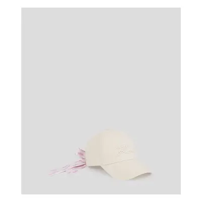 Kšiltovka karl lagerfeld k/signature monogram tie cap elfin yellow