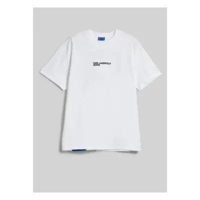 Tričko karl lagerfeld jeans klj regular karl sslv tee white