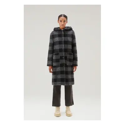 Kabát woolrich hooded long gentry coat black buffalo