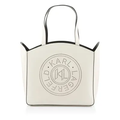 Kabelka karl lagerfeld k/circle lg tote perforated off white