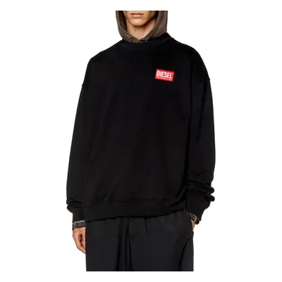 Mikina diesel s-nlabel-l1 sweat-shirt black