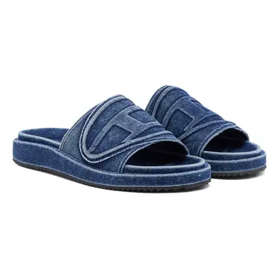 Pantofle diesel oval d sa-slide d oval sandals blue denim