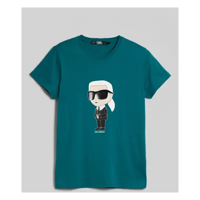 Tričko karl lagerfeld ikonik 2.0 karl t-shirt everglade