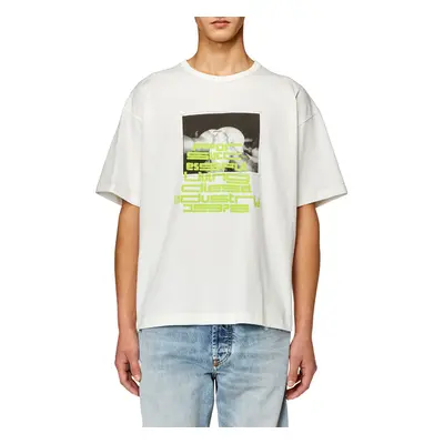 Tričko diesel t-boxt-n4 t-shirt off white