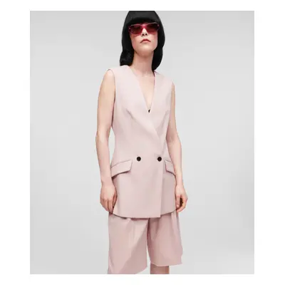 Sako karl lagerfeld transformer twist blazer light pink