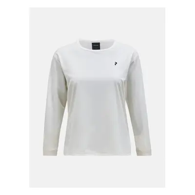 Tričko peak performance w trail ls vintage white