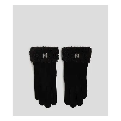 Rukavice karl lagerfeld k/saddle sp ff glove black