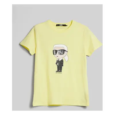 Tričko karl lagerfeld ikonik 2.0 karl t-shirt elfin yellow