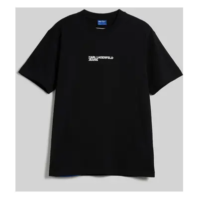 Tričko karl lagerfeld jeans klj regular karl sslv tee black