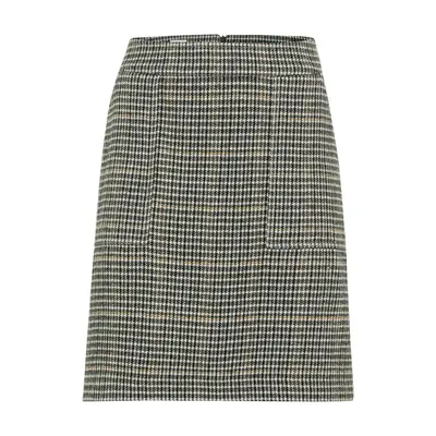 Sukně camel active skirt check pine olive