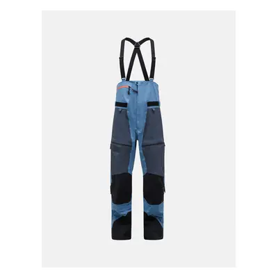 Kalhoty peak performance m vertical gore-tex pro bib pants shallow/ombre blue/black