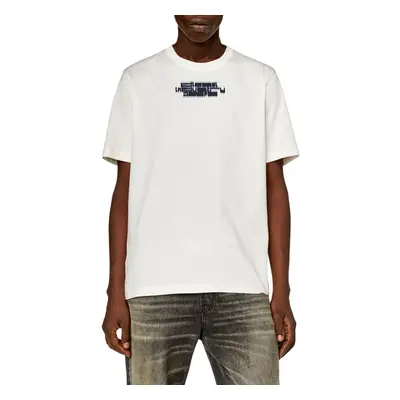 Tričko diesel t-just-slits-n6 t-shirt off white