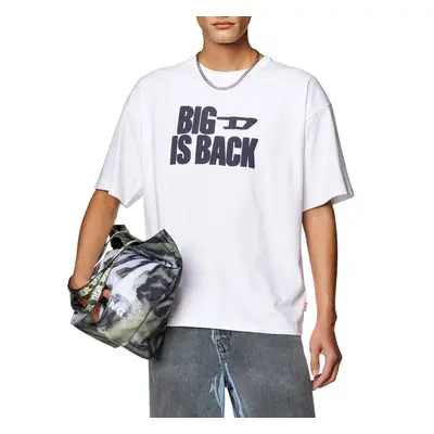 Tričko diesel t-boxt-back t-shirt bright white