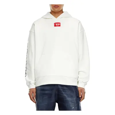 Mikina diesel s-baxt-hood-n1 sweat-shirt off white