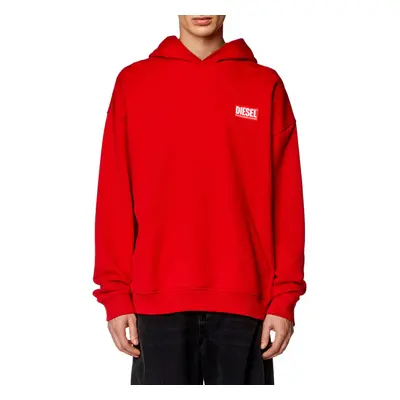 Mikina diesel s-nlabel-hood-l1 sweat-shirt racing red