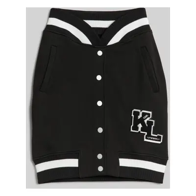 Sukně karl lagerfeld varsity skirt black