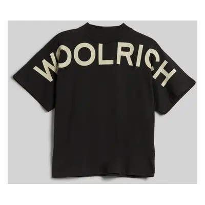 Tričko woolrich trail logo t-shirt black