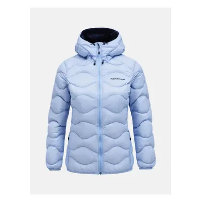 Bunda peak performance w helium down hood jacket amity blue