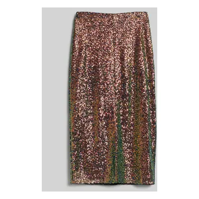 Sukně karl lagerfeld sequin evening skirt multi sequin