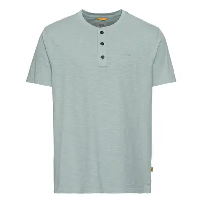 Tričko camel active henley 1/2 arm aqua green