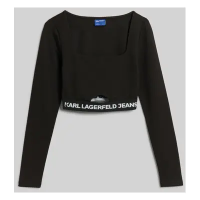 Top karl lagerfeld jeans klj evening top black