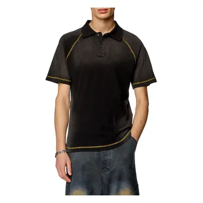 Polokošile diesel t-rasmith polo shirt black denim