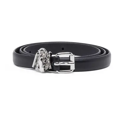 Opasek diesel diesel logo b-charm-loop belt black