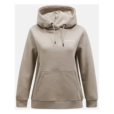 Mikina peak performance w original graphic hood avid beige