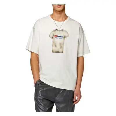 Tričko diesel t-boxt-n12 t-shirt off white