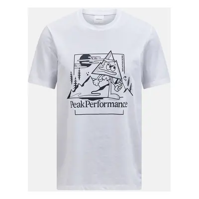 Tričko peak performance m explore graphic tee white